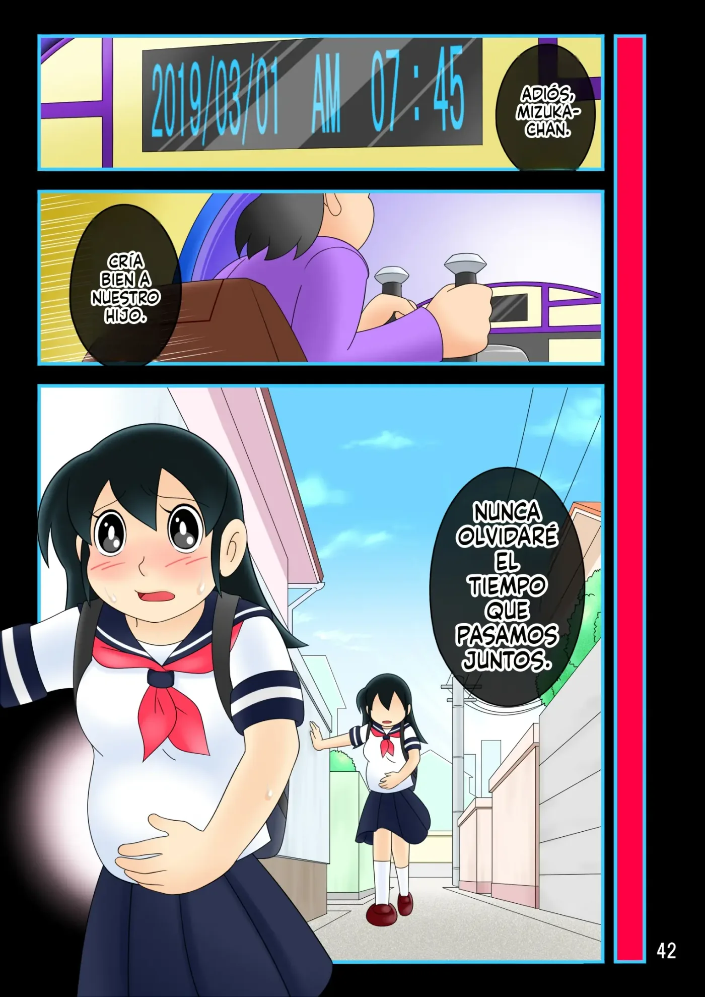 Desire Release Time Machine [Edición Mizuka-chan] Una hermosa niña que está destinada a ser impregnada por un tío capítulo 1 página 42
