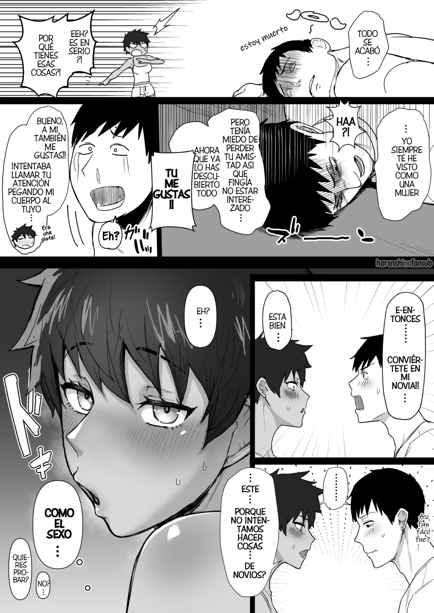 Boish de Takashinchou na Kasshoku Oreko-domo to Ase-mure Icharabu Ecchi Shimakuru Hon | Teniendo un monton de sexo sudoroso y apasionado con mi enorme, bronceada y marimacha amiga de la infancia capítulo 1 página 6