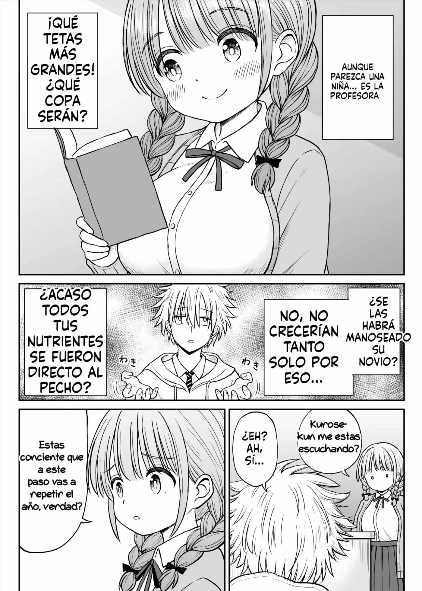 Anmari Sensei o Ijimenaide Kudasai… ~Dougan de Kyonyuu de Yasashii Hanasaki Sensei no Kokoro ga Kowareta Hi~ | El día que el corazon de la dulce Profesora Hanasaki fue corrompido capítulo 1 página 9