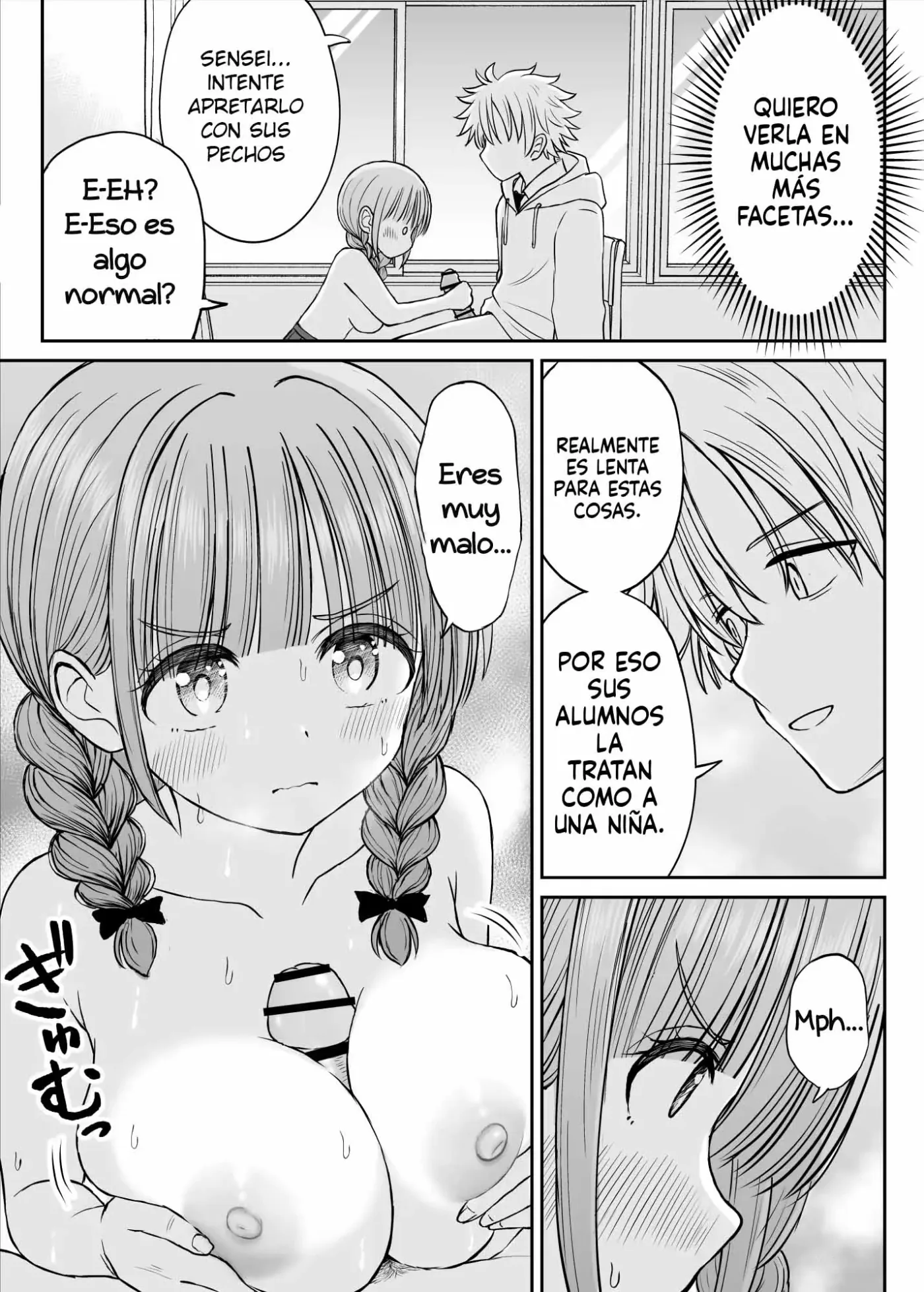 Anmari Sensei o Ijimenaide Kudasai… ~Dougan de Kyonyuu de Yasashii Hanasaki Sensei no Kokoro ga Kowareta Hi~ | El día que el corazon de la dulce Profesora Hanasaki fue corrompido capítulo 1 página 38