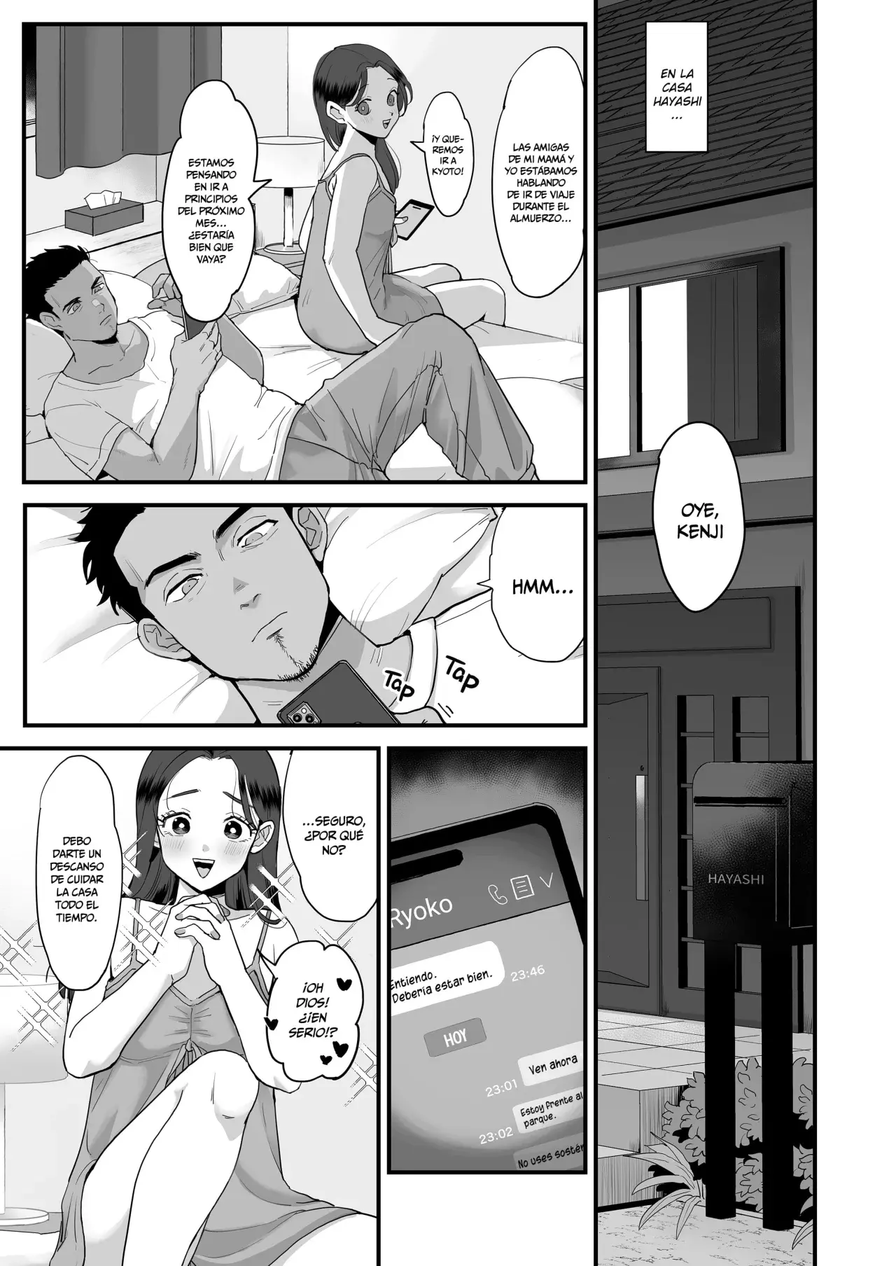 A LA SEÑORA RYOKO LE GUSTA LO RUDO | Moto doukyuusei no sefure geki shime-suki no ryouko-san capítulo 1 página 5