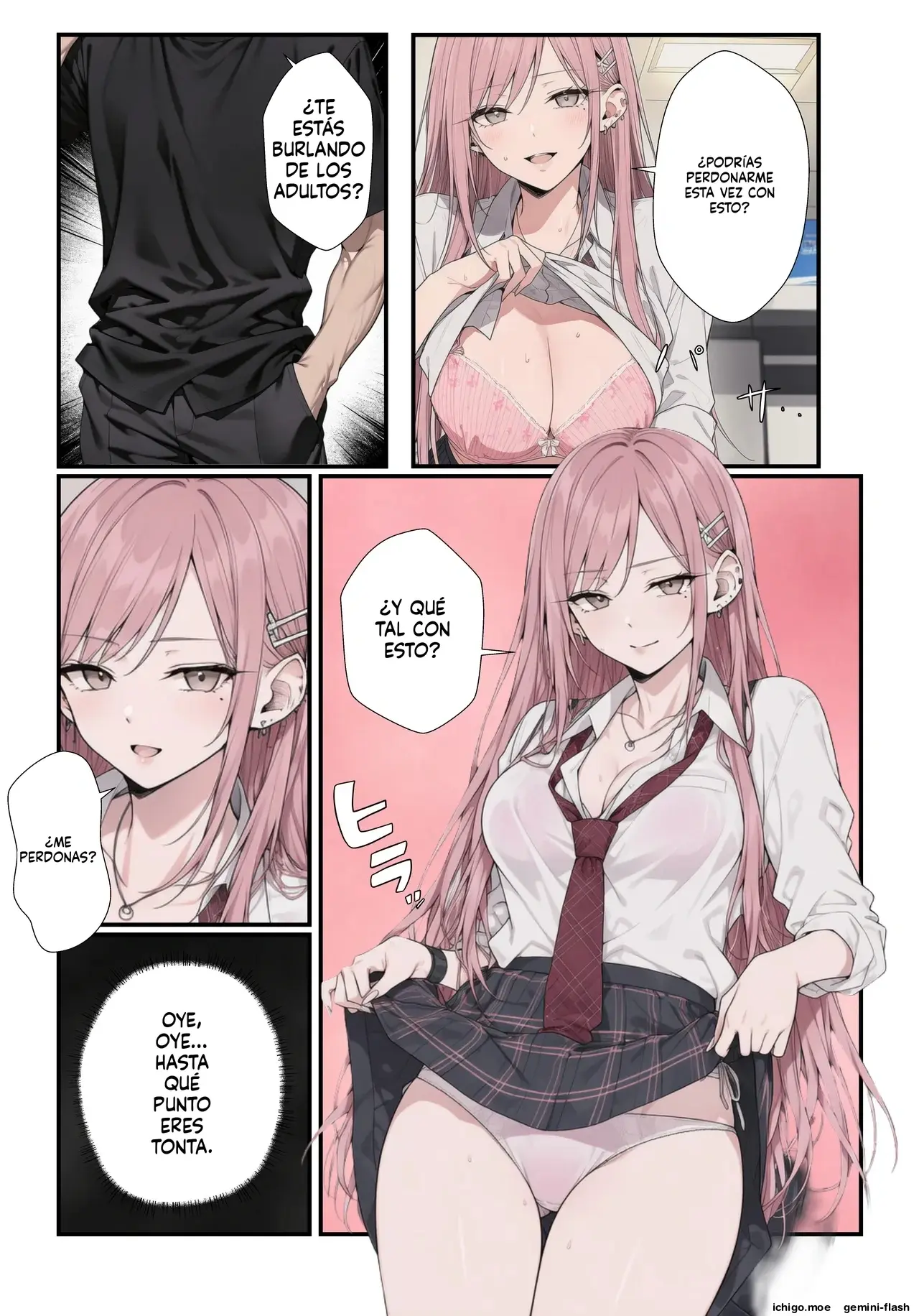 Konbini tenchou no ore, manbiki gyaru ni naka dashi kyouyou shitara ninpu nisase chatta (Spanish) MTL capítulo 1 página 30