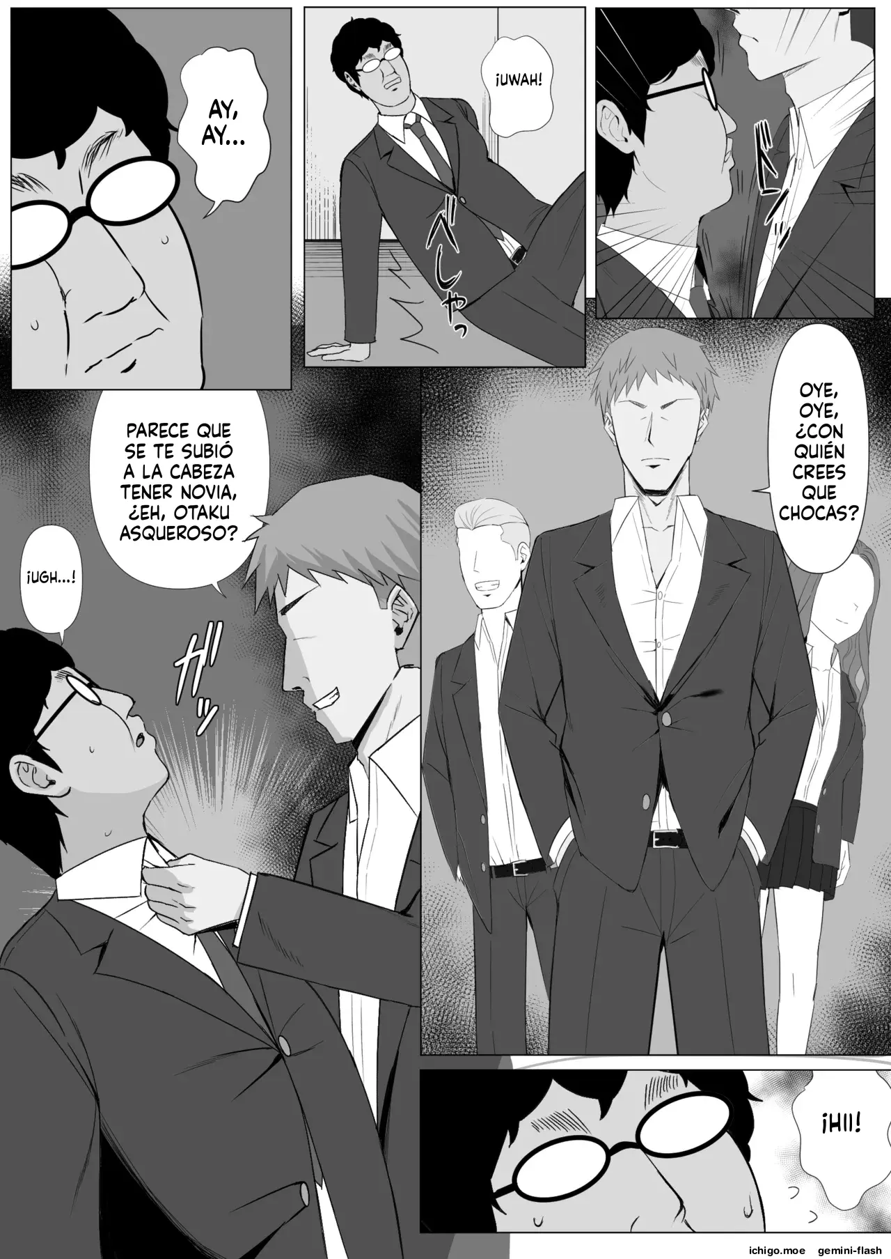 Muhyoujou Osananajimi ga Kimo Ota ni Ubawarete Love Love Berochuu Ecchi Shiteita 1 (Spanish) MTL capítulo 1 página 3