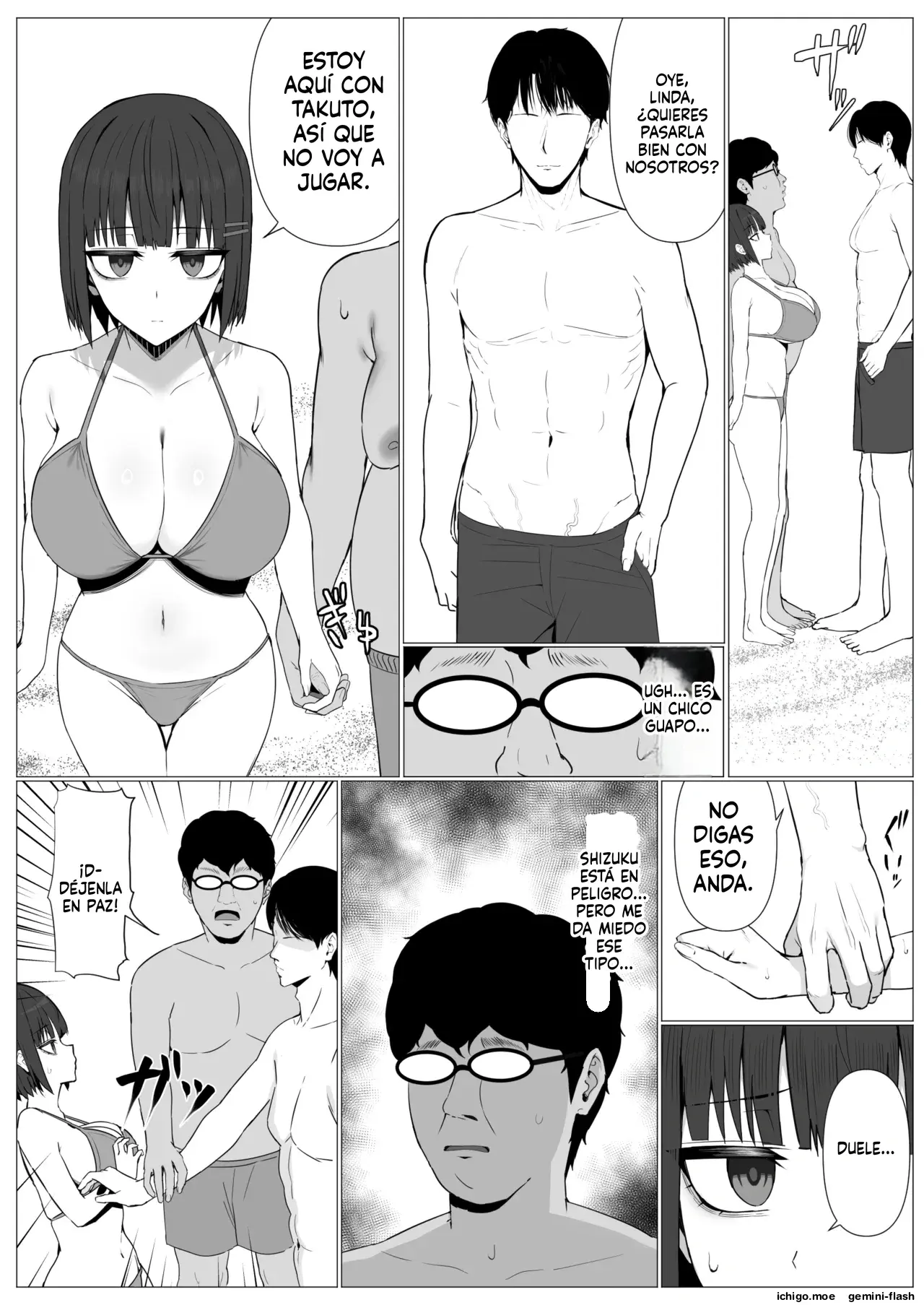 Muhyoujou Osananajimi ga Kimo Ota ni Ubawarete Love Love Berochuu Ecchi Shiteita 1 (Spanish) MTL capítulo 1 página 13