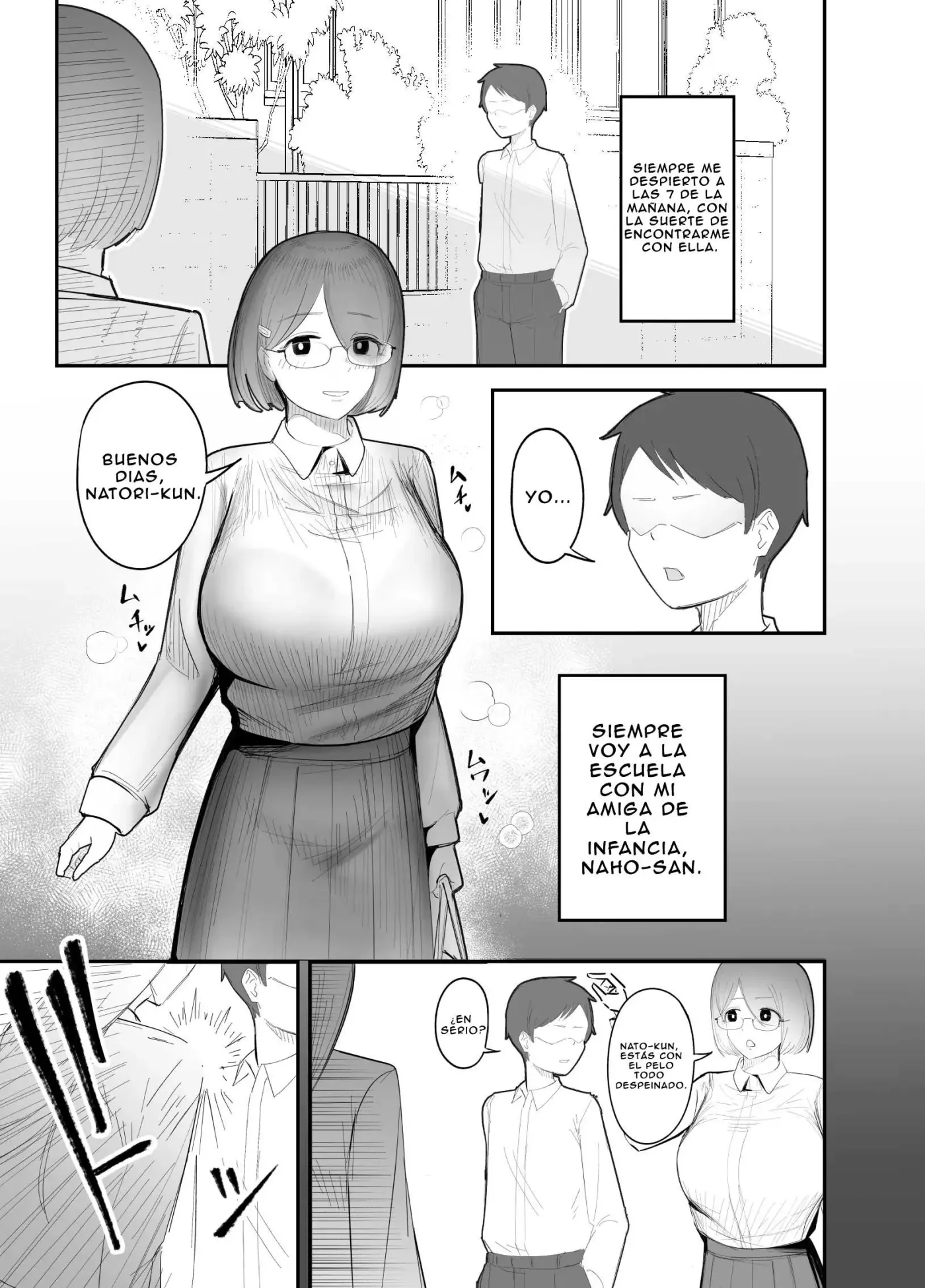 Osananajimi o Futanari ni Katsuage sareta Hanashi | Mi amiga de la infancia es corrompida por una futanari. capítulo 1 página 2