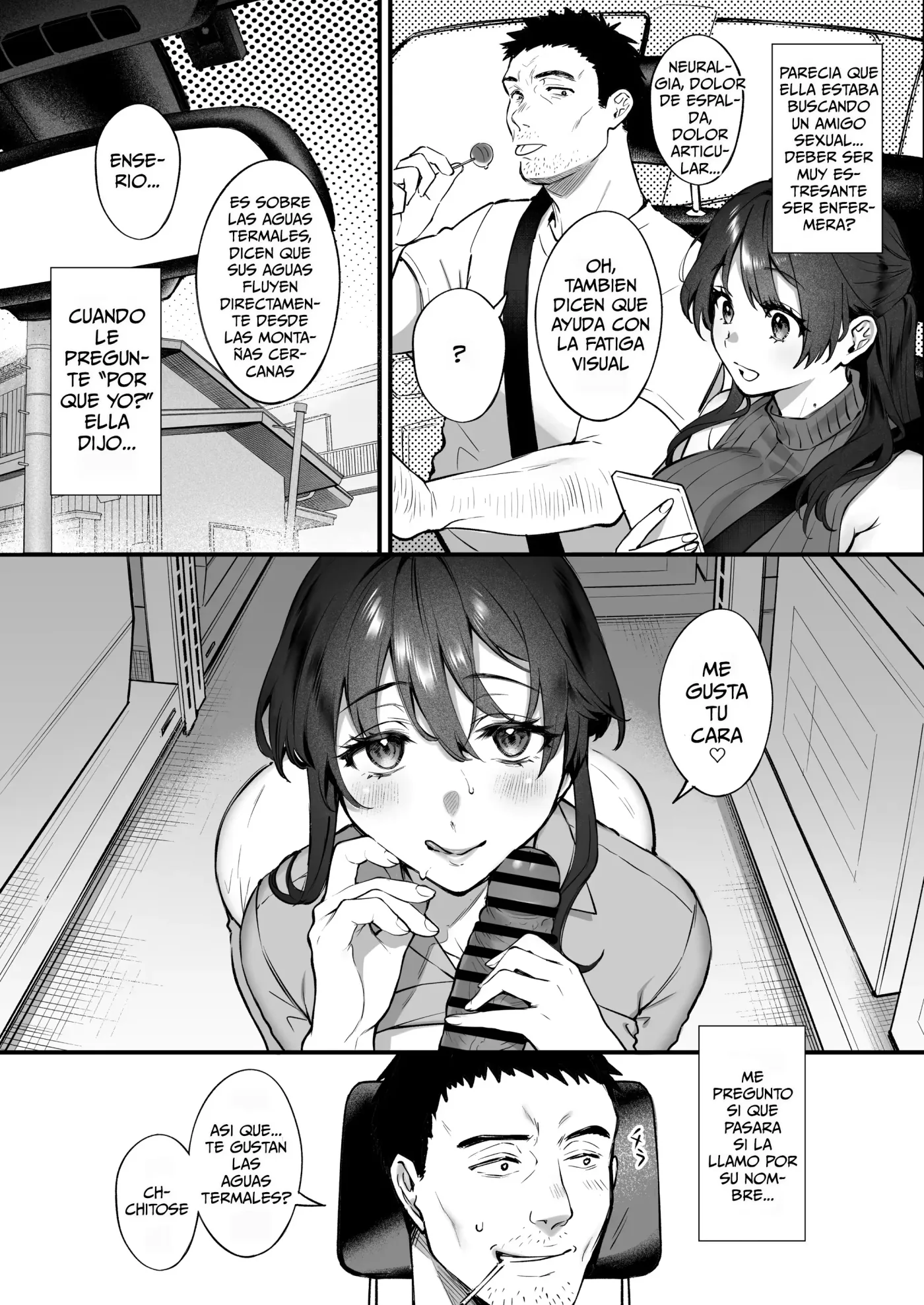 Shikatte Yurushite Atama o Nadete ~Bakunyuu Seiso na Kaigoshi ga Oji-san Daisuki na Riyuu~|Regañala, perdonala y acaricia su cabeza capítulo 1 página 10