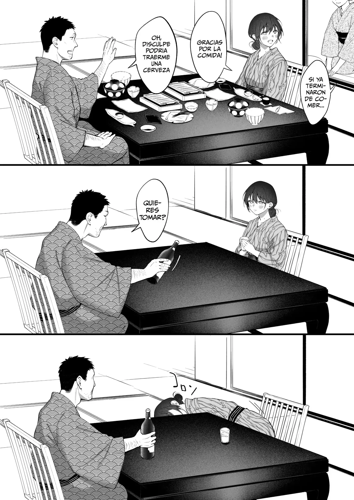 Shikatte Yurushite Atama o Nadete ~Bakunyuu Seiso na Kaigoshi ga Oji-san Daisuki na Riyuu~|Regañala, perdonala y acaricia su cabeza capítulo 1 página 43