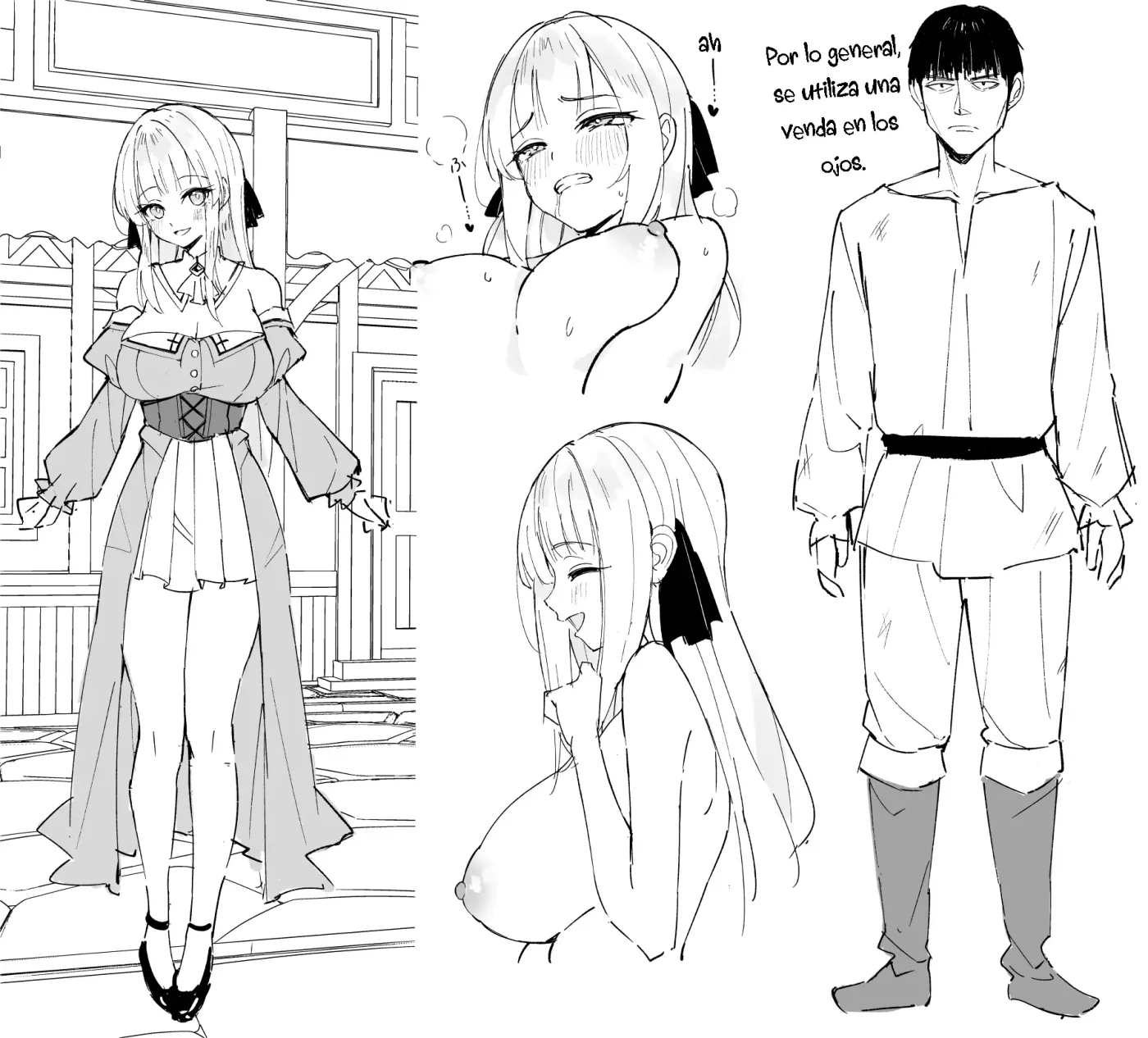 DERROTA TOTAL DE UNA NOBLE | hija aristocrática criada con mimos termina suplicando por la verga de un plebeyo~ capítulo 1 página 49
