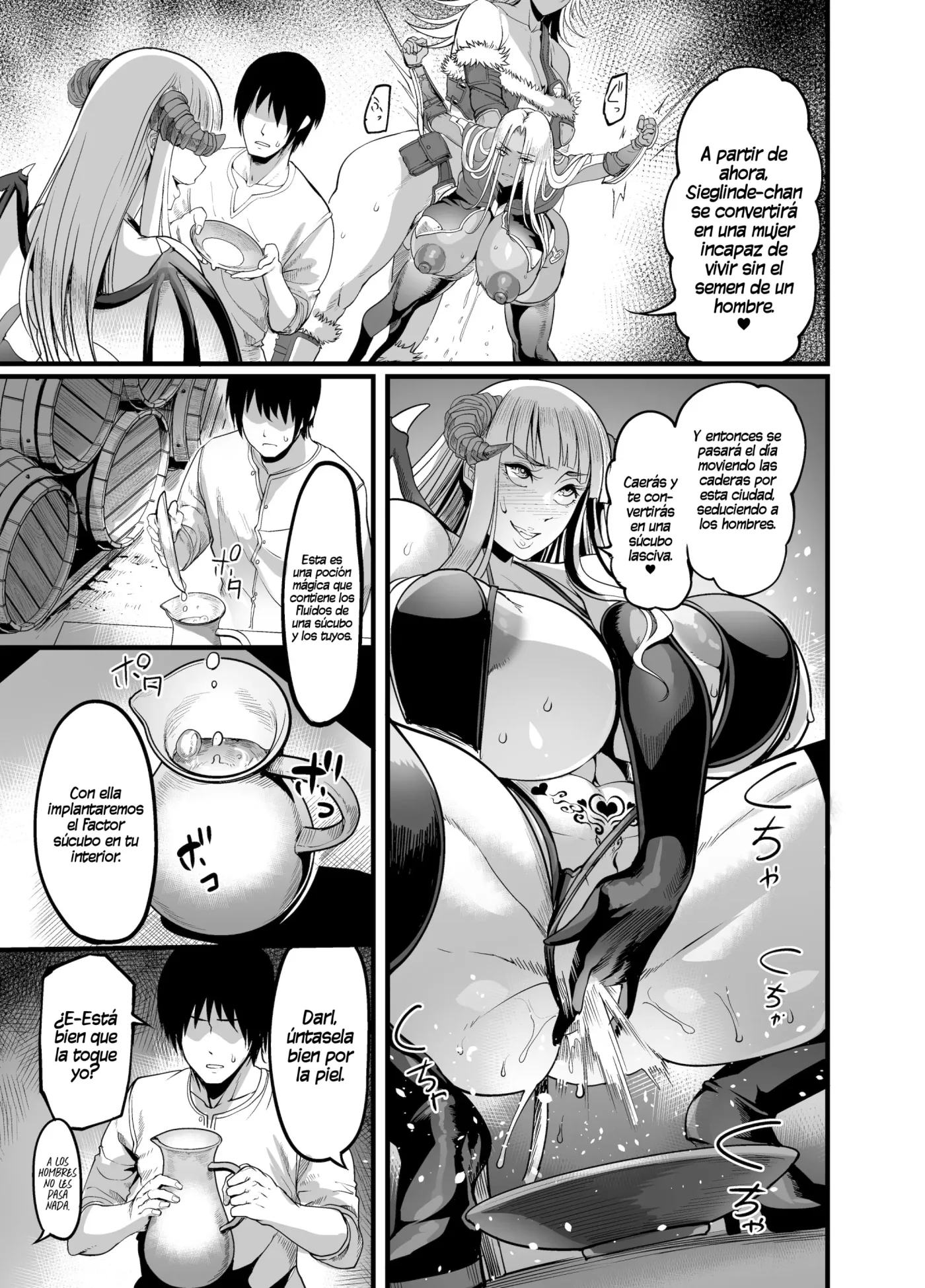 Youkoso! Succubus Machi e 5 Onna Kishi Succubus Ka Keikaku|¡Bienvenido a la Ciudad de las Súcubos! 5 El Plan para Convertir a una Caballera en Súcubo + Extra capítulo 1 página 17